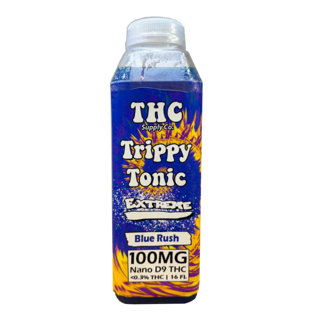 *THCSC Trippy 16oz Bottle 100MG Nano D9 Drink / Blue Rush